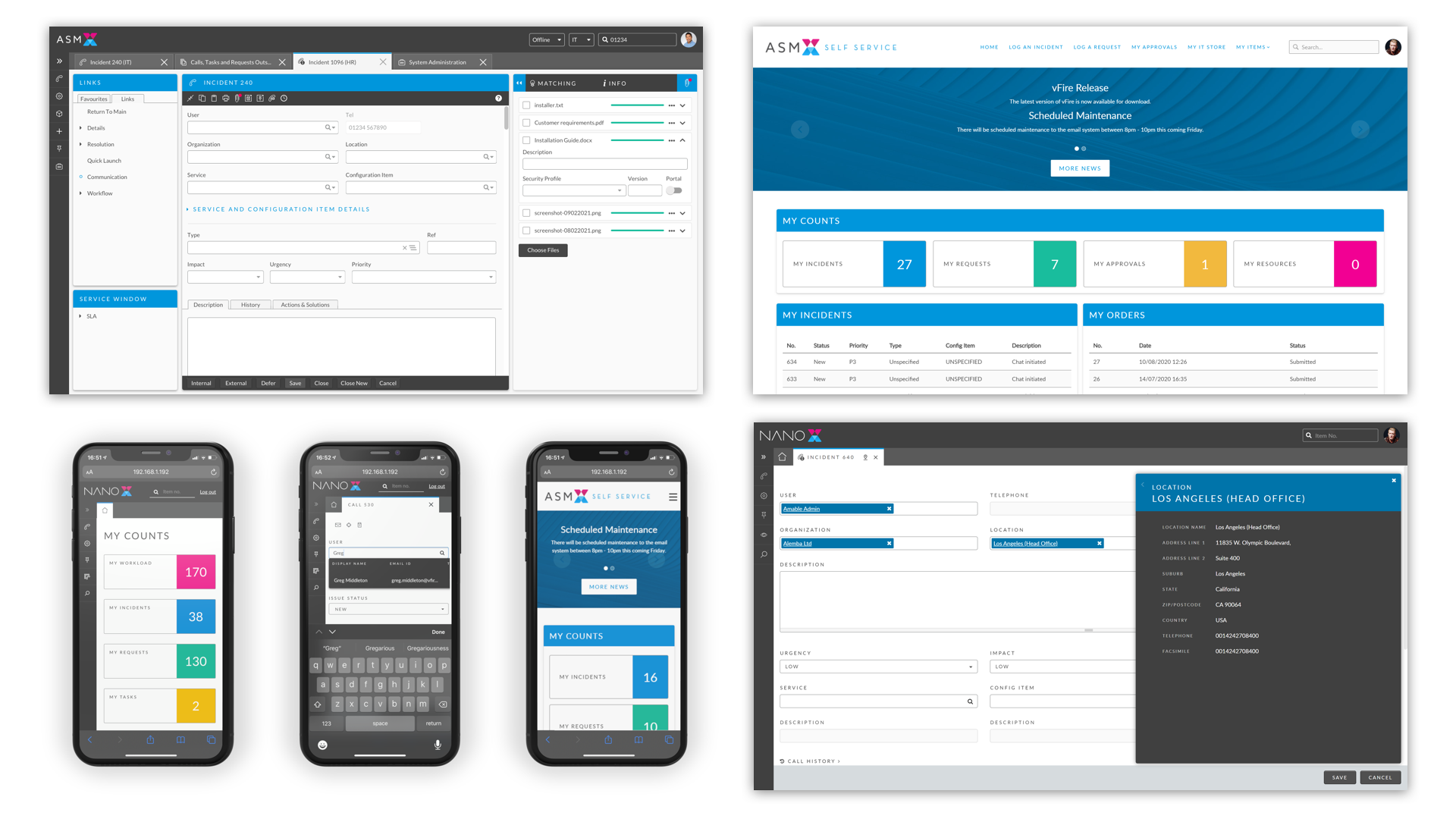 screenshot of Alemba Service Manager